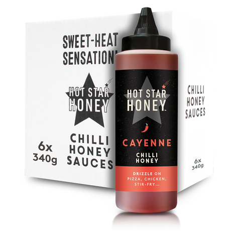 Original Cayenne Chilli Honey Box of 6