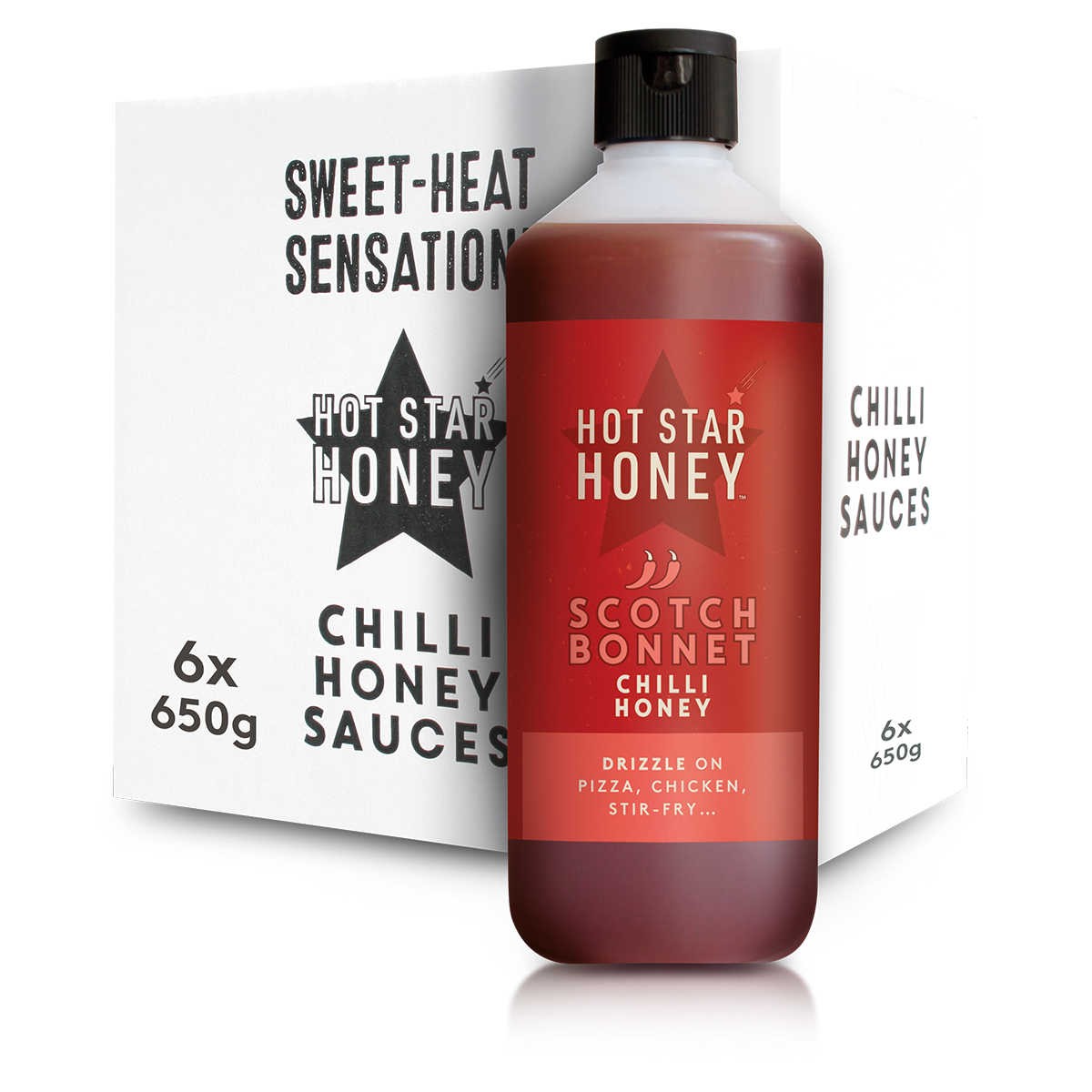 Scotch Bonnet Chilli Honey Box of 6 – Hot Star Honey