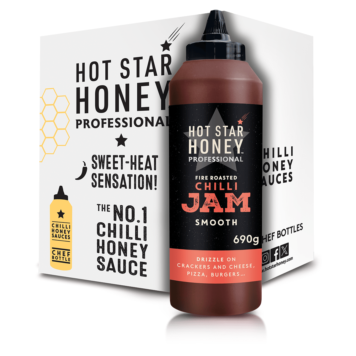 Fire-Roasted Chilli Jam Box of 6 – Hot Star Honey