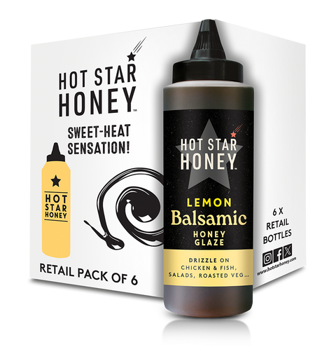 Lemon Balsamic Honey Glaze Retail Case (6 x 330g)