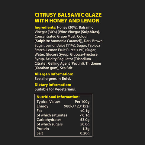 Lemon Balsamic Honey Glaze